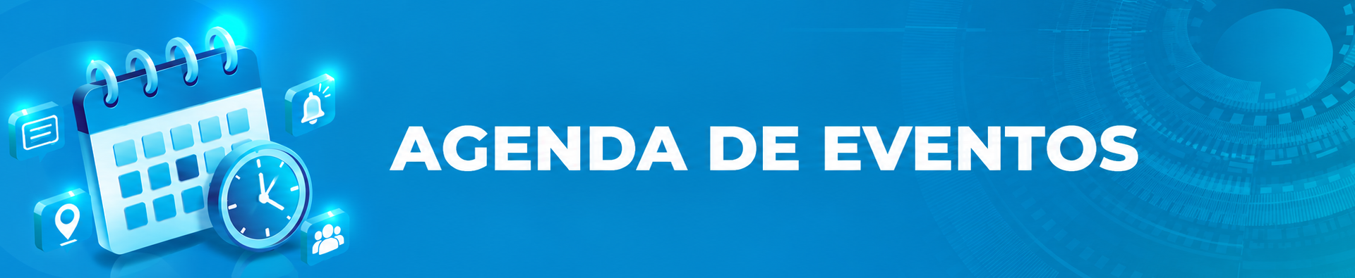 Banner agenda de eventos